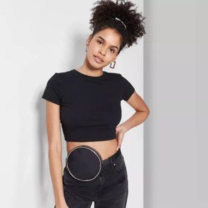 Women's Short Sleeve Cropped T-Shirt - Wild Fable